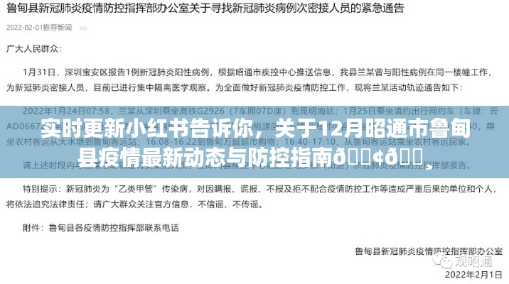 小紅書(shū)實(shí)時(shí)更新，昭通市魯?shù)榭h疫情最新動(dòng)態(tài)與防控指南