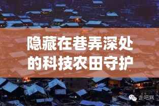 農(nóng)作物實時監(jiān)測的奇妙之旅，科技農(nóng)田守護(hù)者的巷弄深處故事