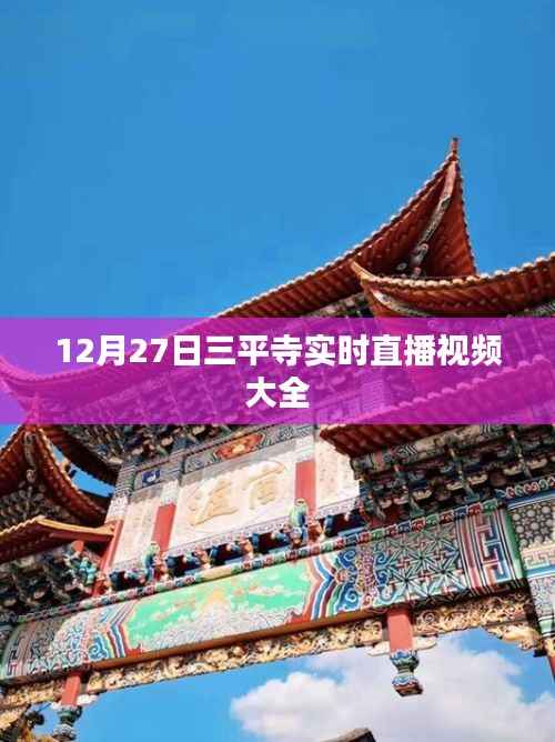 三平寺直播視頻回顧，12月27日精彩瞬間