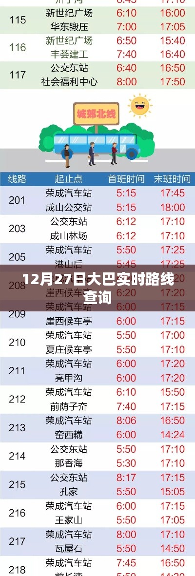 12月27日大巴出行實(shí)時(shí)路線查詢服務(wù)