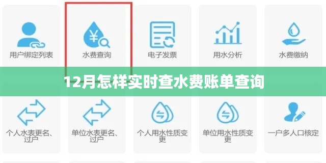實時查水費賬單查詢方法，12月賬單查詢攻略