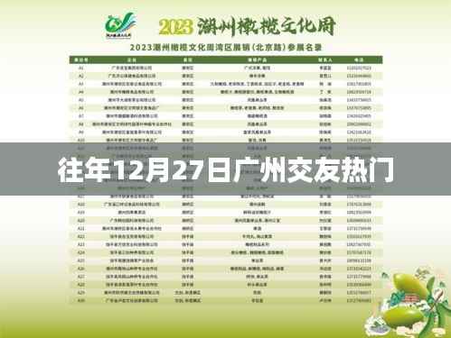 廣州往年12月27日熱門交友活動(dòng)回顧