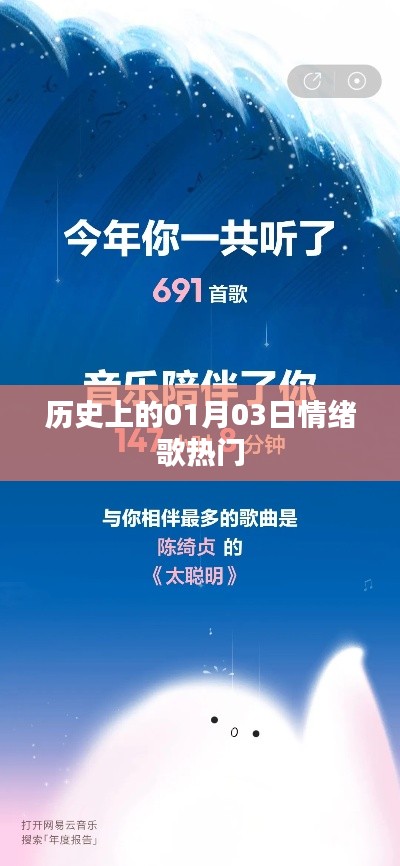 歷史上的情緒歌熱門，一月三日回顧