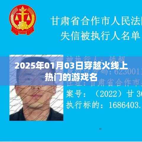 穿越火線，熱門游戲名揭曉