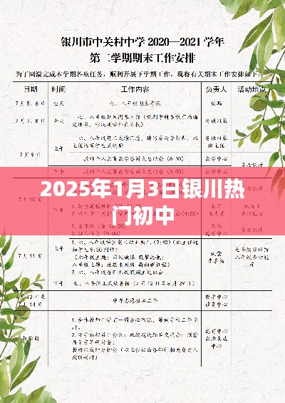 2025年銀川熱門初中揭曉，新年新氣象