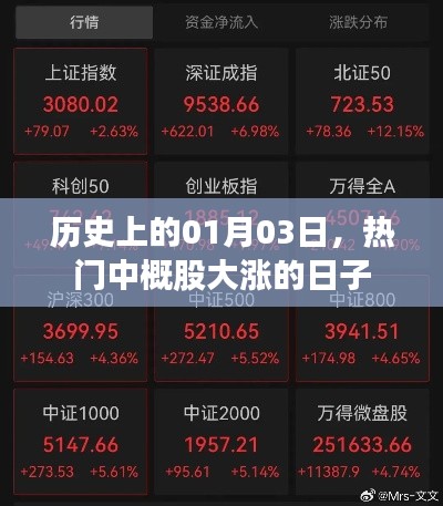 熱門中概股大漲的日子，歷史一月三日回顧