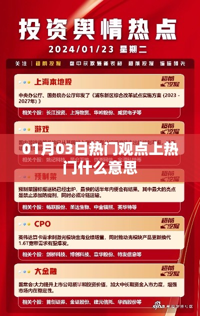 熱門觀點上熱門的含義解析與影響