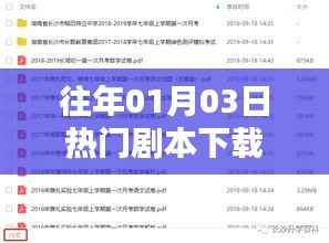 『歷年一月初劇本下載熱門(mén)榜』