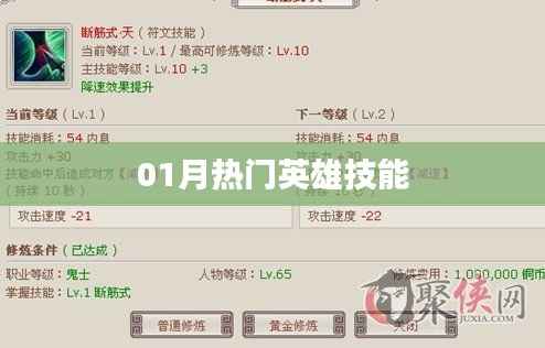 01月熱門英雄技能大解析！
