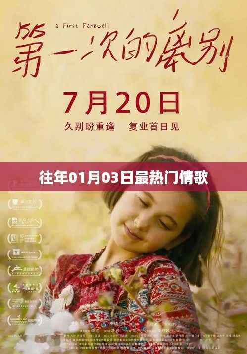 精選情歌盤點，歷年一月三日最熱榜單歌曲