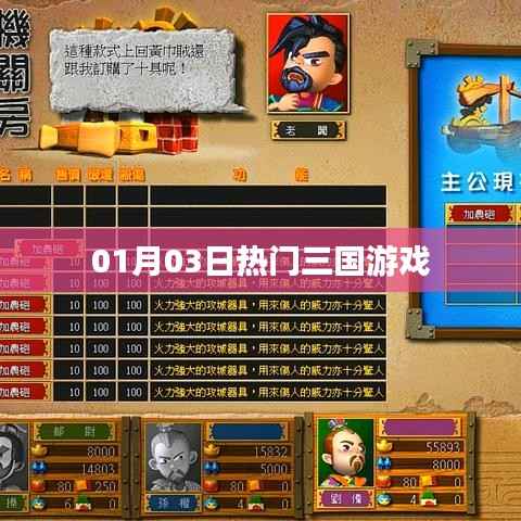 熱門三國游戲，最新動(dòng)態(tài)與玩家熱議（日期，01月03日）
