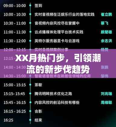 XX月潮流風(fēng)向標(biāo)，最新步伐趨勢(shì)引領(lǐng)風(fēng)尚